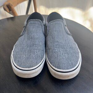 Vans Mens Asher slip-on sneaker, Size 10 medium (almost new)